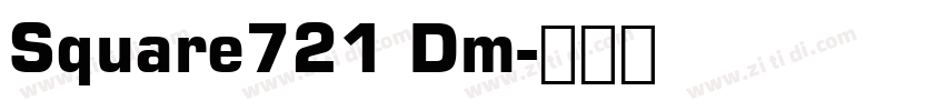 Square721 Dm字体转换